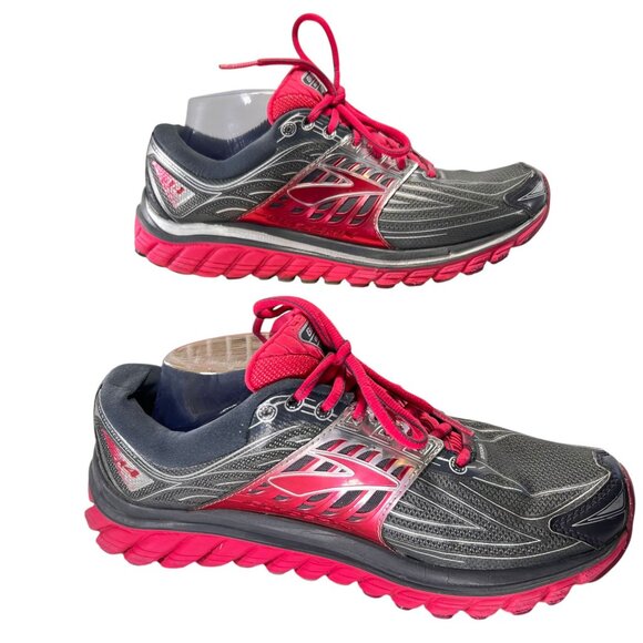 Brooks Glycerin 14 Womens Running Shoes Gray Pink Cushioning Size 9.5 Lightweigh - Picture 2 of 16